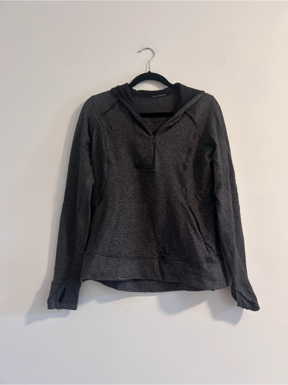 lululemon athletica Dark Gray Half-Zip Running Pullover